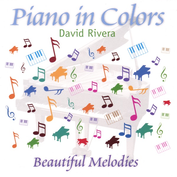 Cover of Piano In Colors: colorful pianos and notes on white